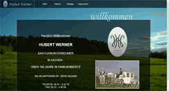 Desktop Screenshot of hochzeitskutschen-werner.de