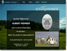 Tablet Screenshot of hochzeitskutschen-werner.de